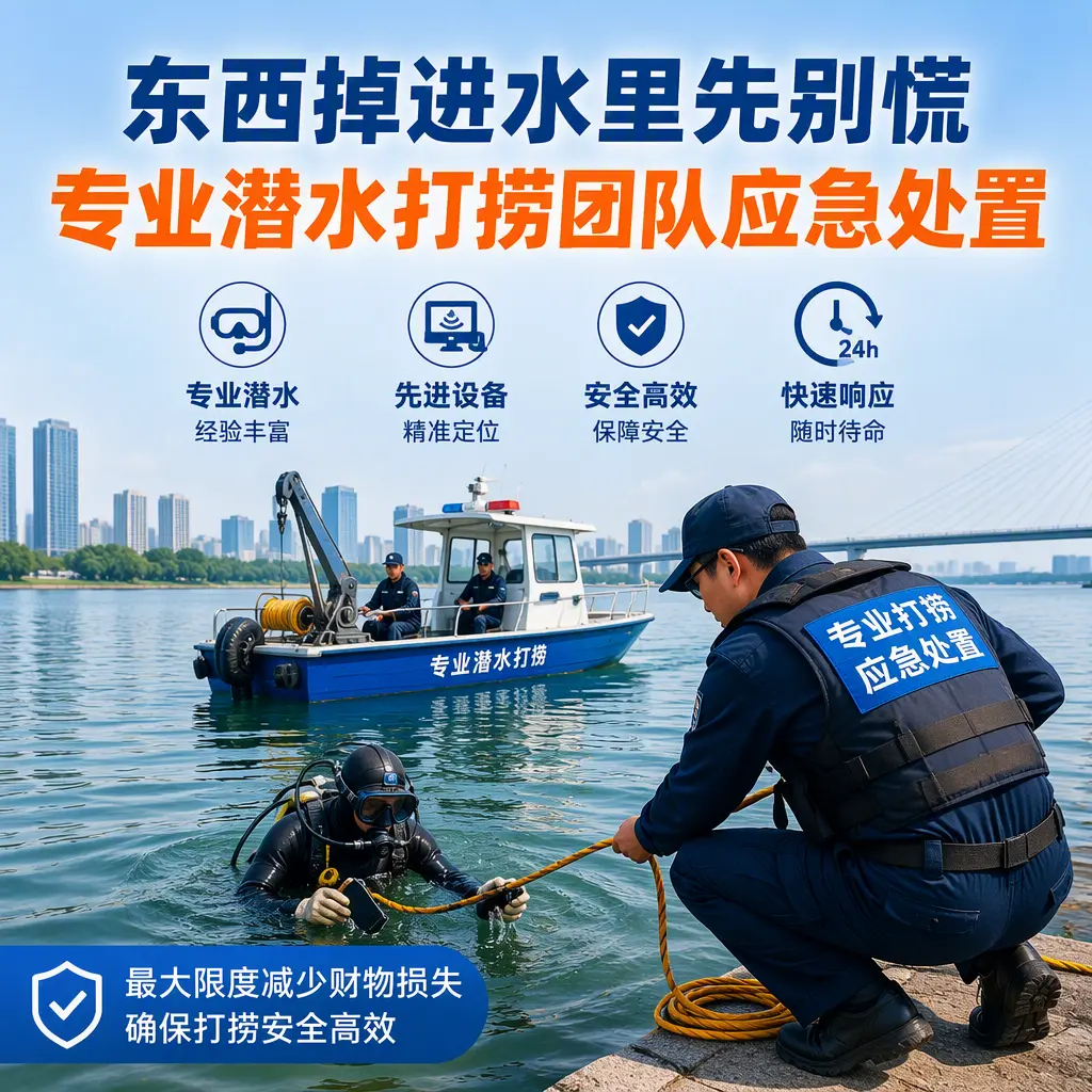 普格东西掉进水里先别慌，专业潜水打捞团队应急处置