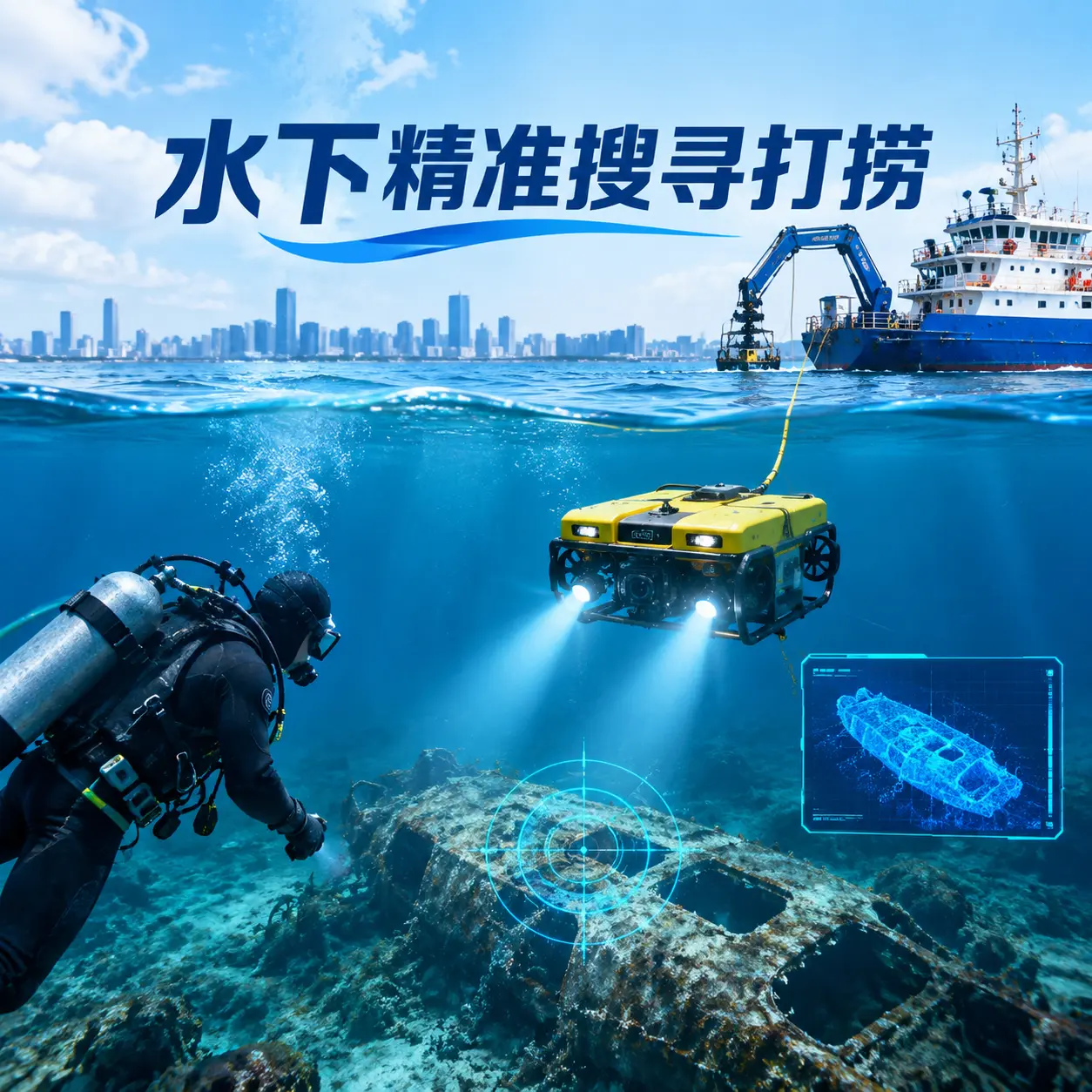 普格水下精准搜寻打捞